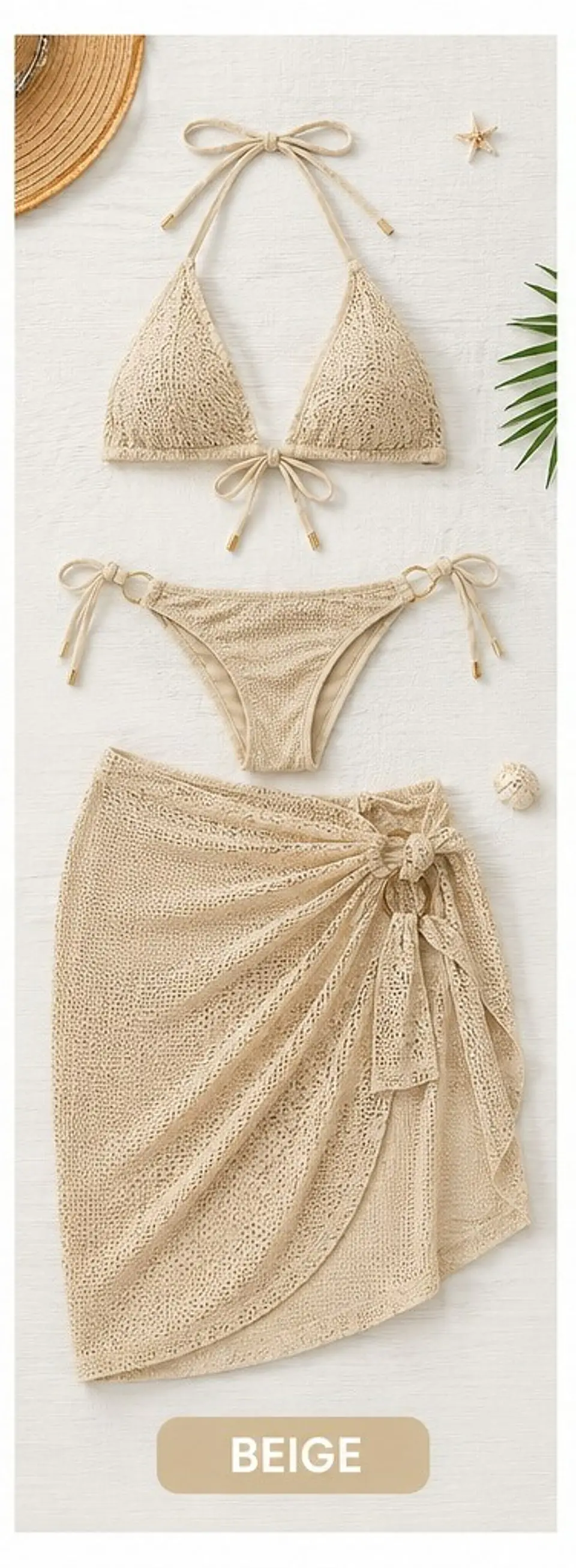 TRAJE DE BAÑO 3PCS YW70363 3