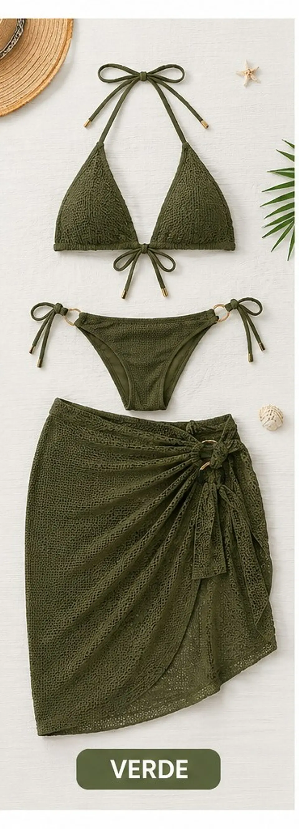 TRAJE DE BAÑO 3PCS YW70363 4