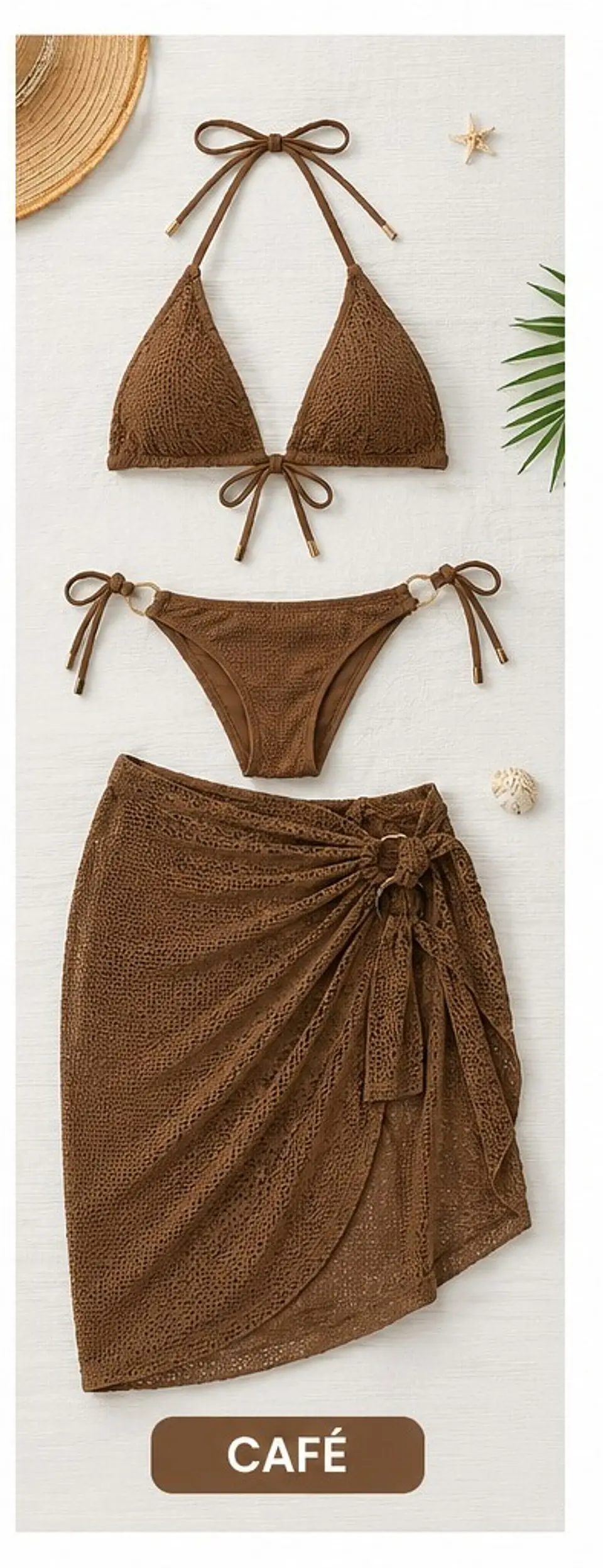 TRAJE DE BAÑO 3PCS YW70363 5