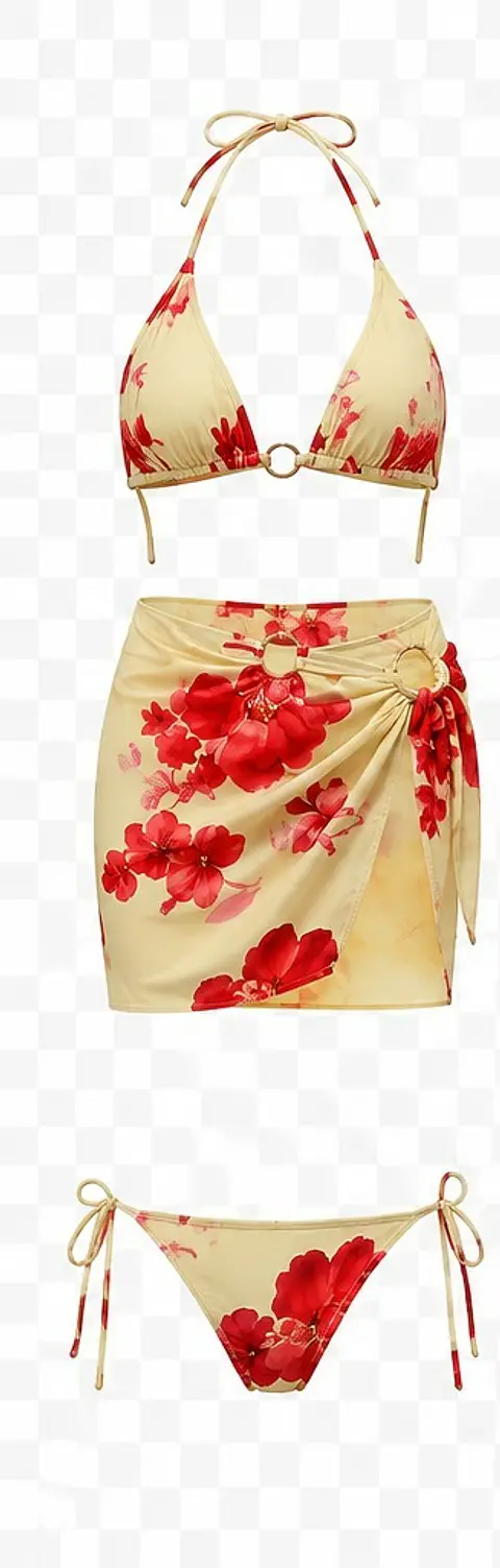 TRAJE DE BAÑO FLOREADO YW70375