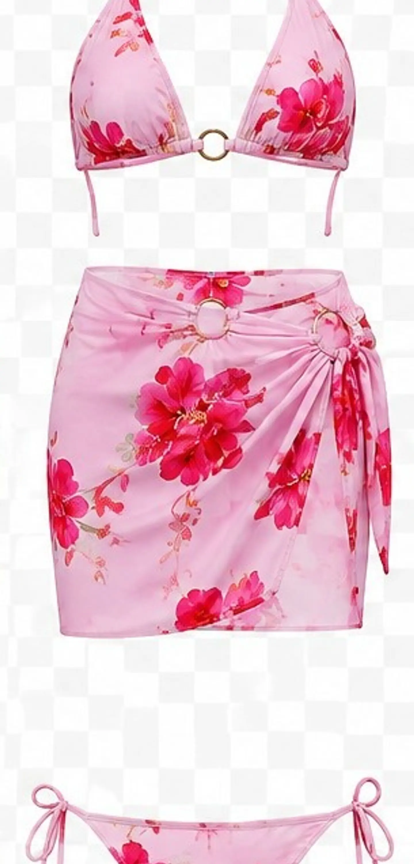 TRAJE DE BAÑO FLOREADO YW70375 3