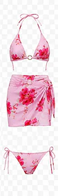 TRAJE DE BAÑO FLOREADO YW70375 - Miniatura 3