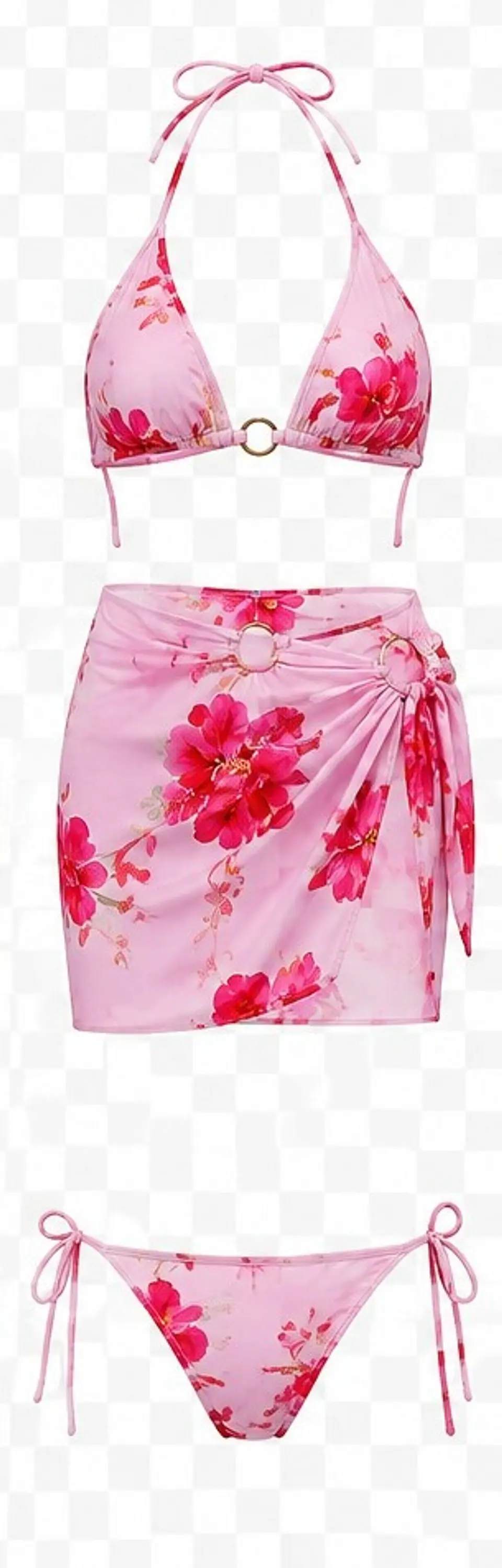 TRAJE DE BAÑO FLOREADO YW70375 3