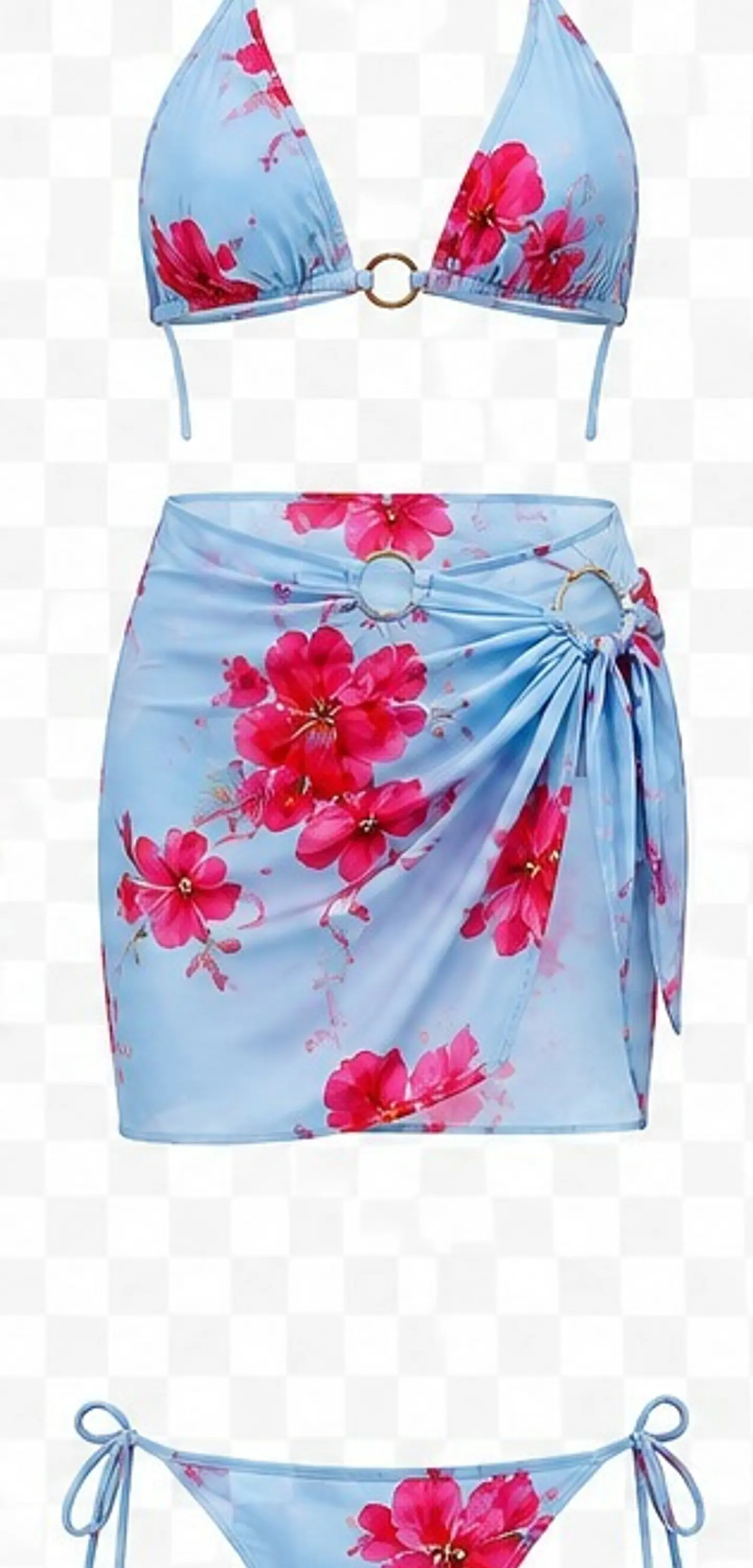 TRAJE DE BAÑO FLOREADO YW70375 4