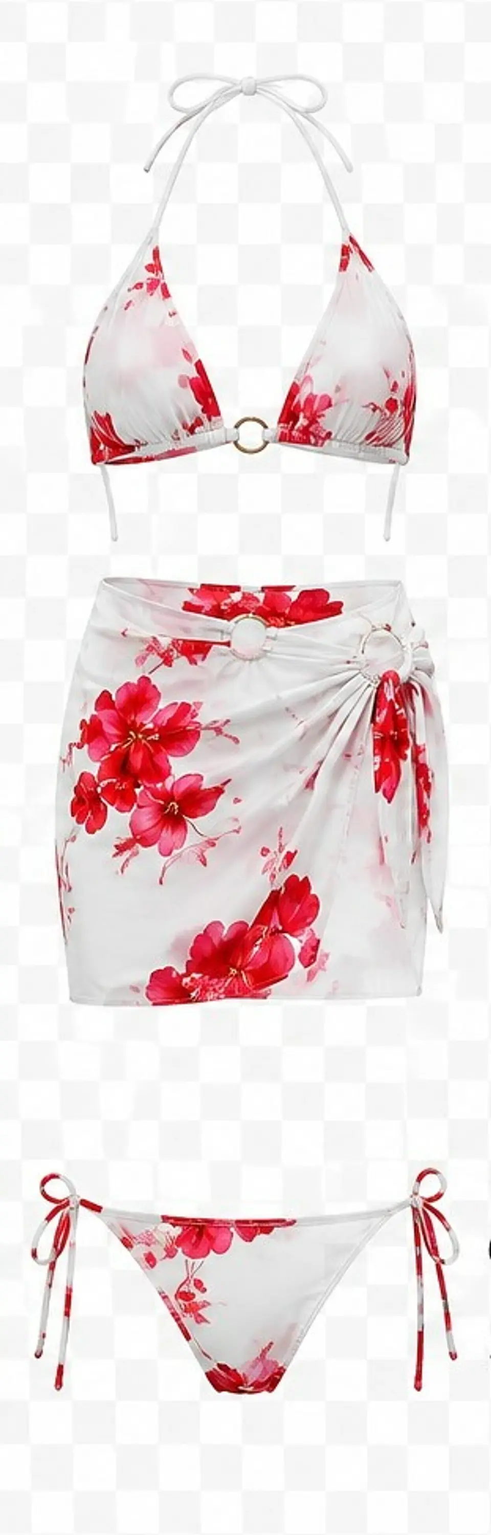 TRAJE DE BAÑO FLOREADO YW70375 5