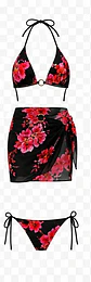 TRAJE DE BAÑO FLOREADO YW70375 - Miniatura 6