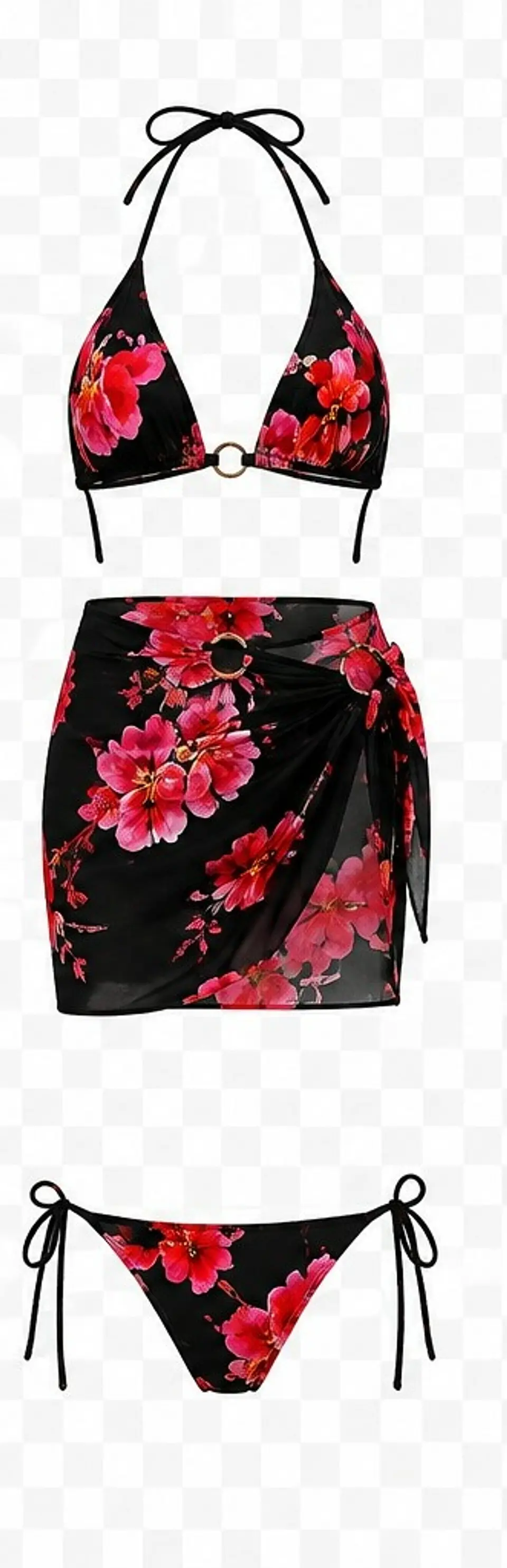TRAJE DE BAÑO FLOREADO YW70375 6