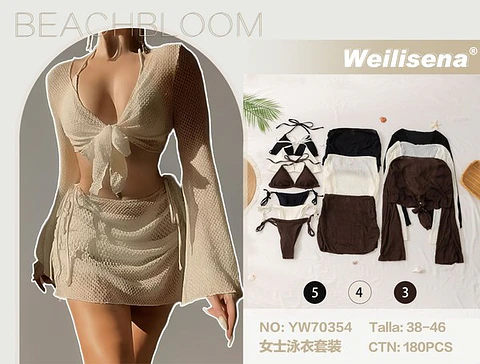 TRAJE DE BAÑO 3PCS YW70354