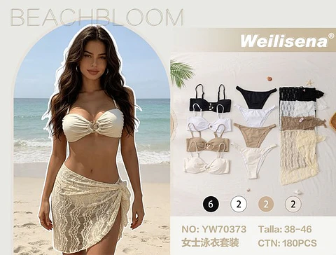 TRAJE DE BAÑO 3PCS YW70373
