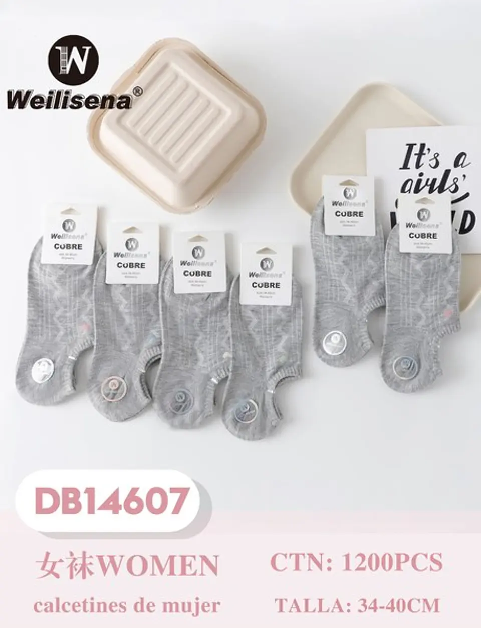 DOCENA CALCETA DAMA DB14607 2