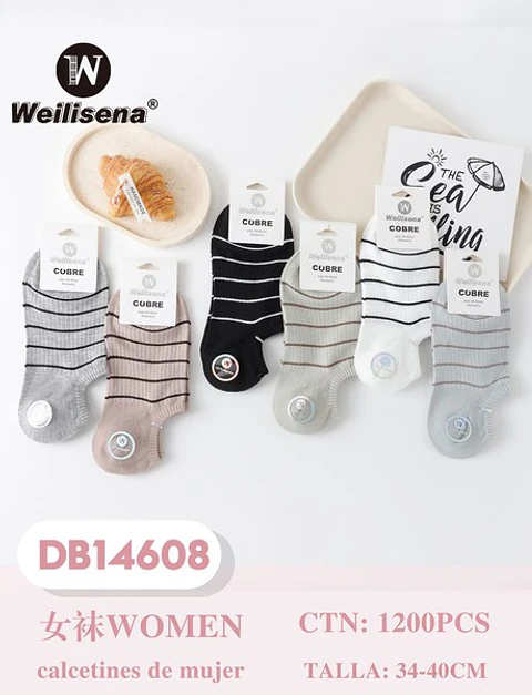 DOCENA CALCETA DAMA DB14608