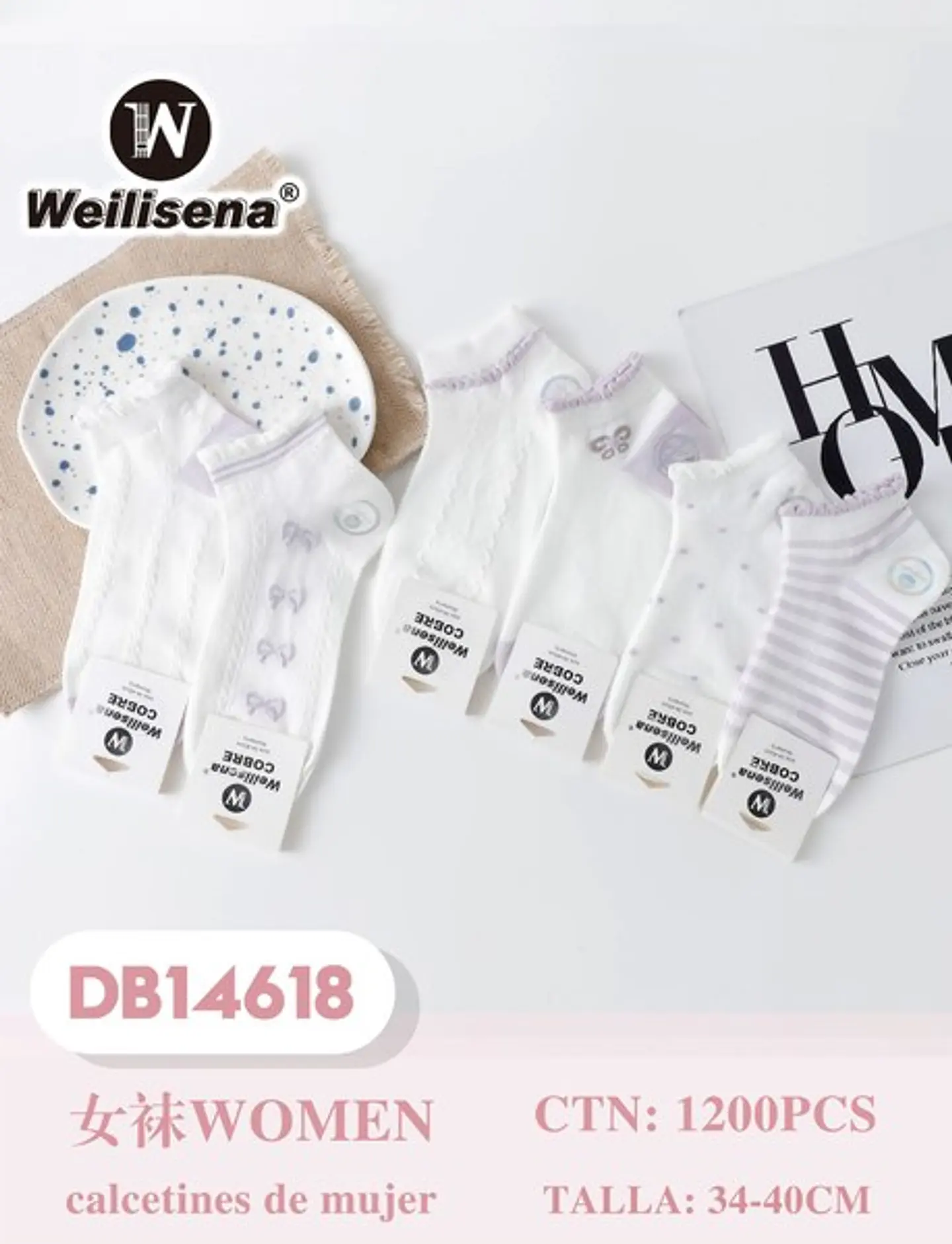 DOCENA CALCETA DAMA DB14618 1