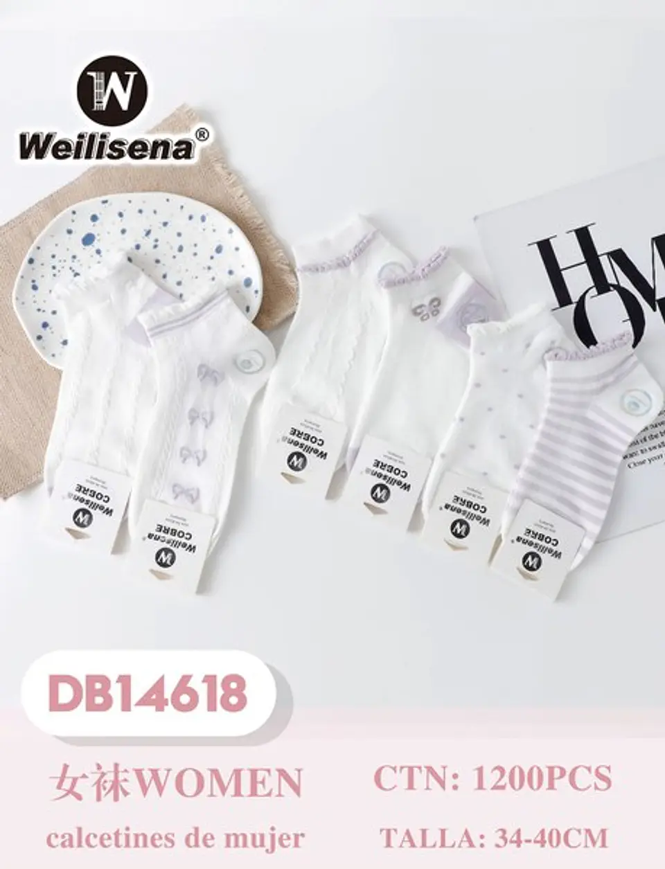 DOCENA CALCETA DAMA DB14618 1