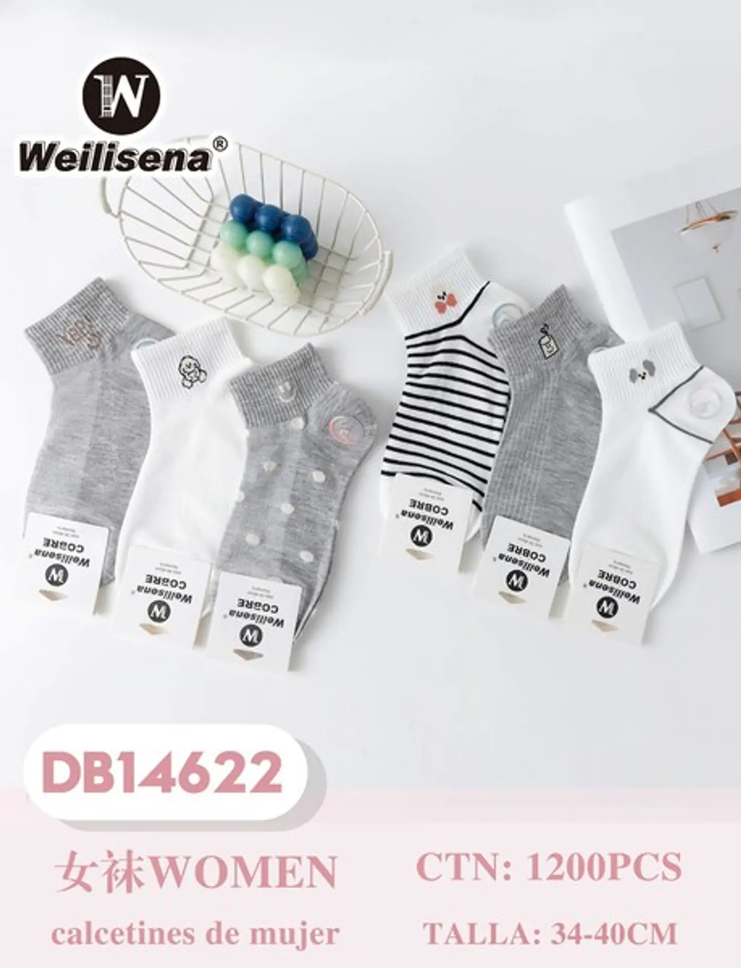 DOCENA CALCETA DAMA DB14622 1