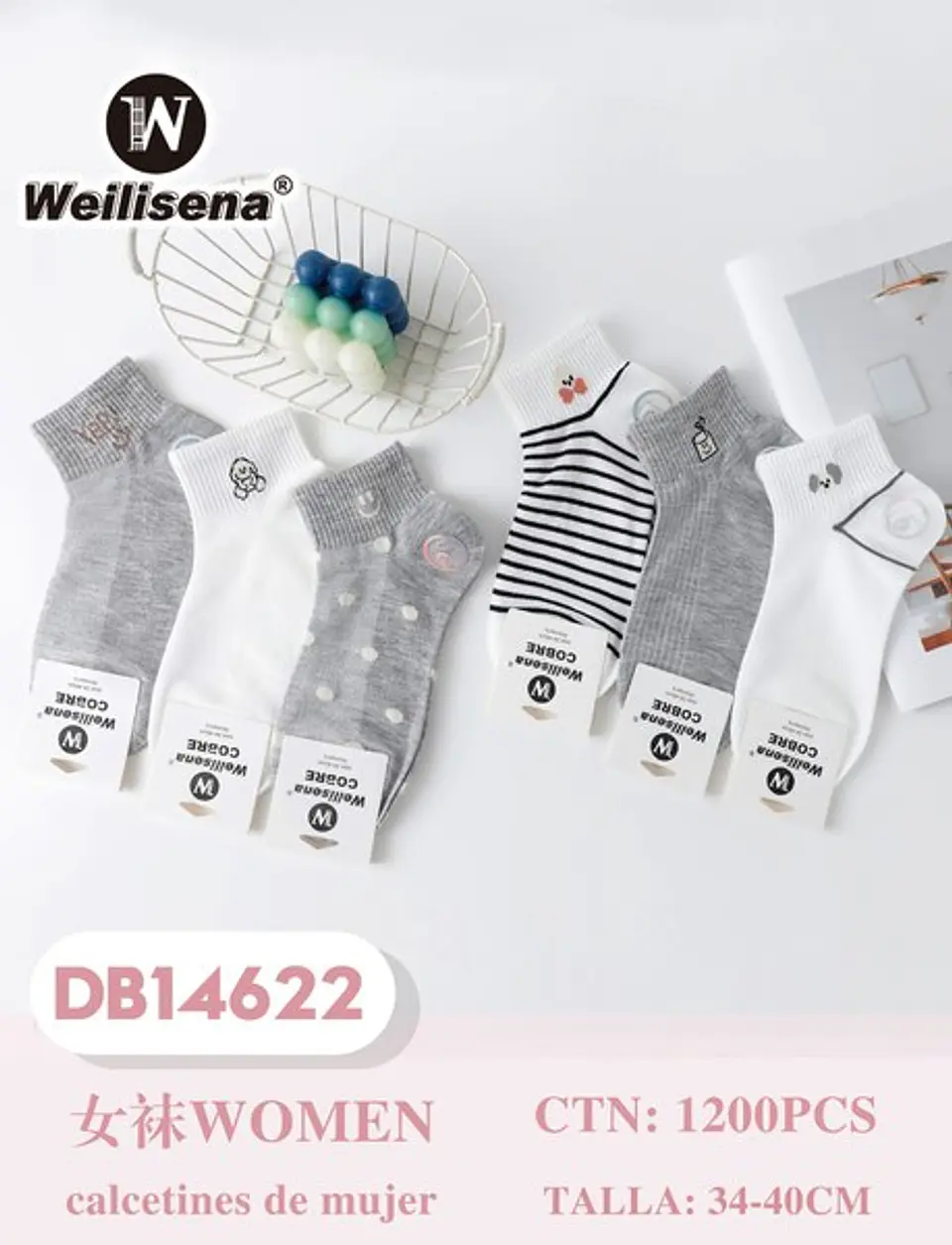 DOCENA CALCETA DAMA DB14622 1