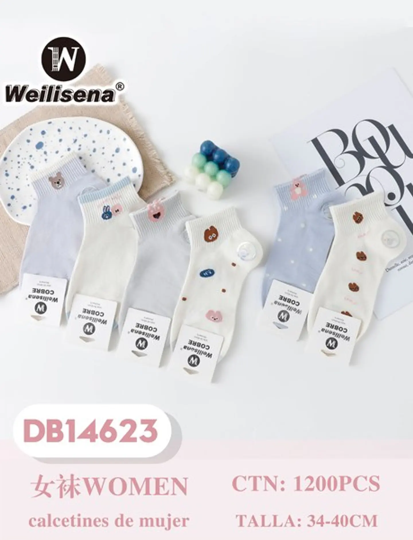 DOCENA CALCETA DAMA DB14623 1