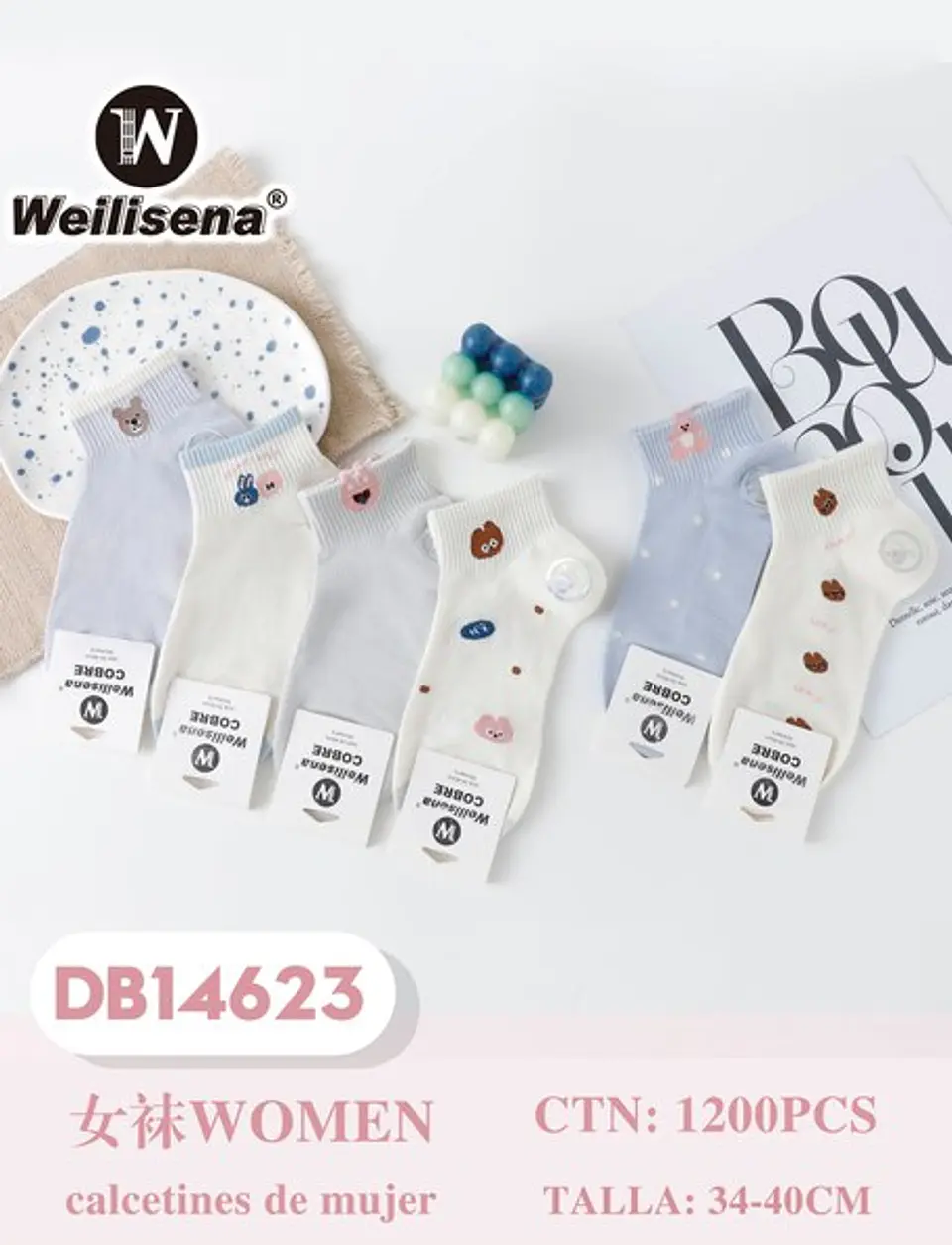 DOCENA CALCETA DAMA DB14623 1