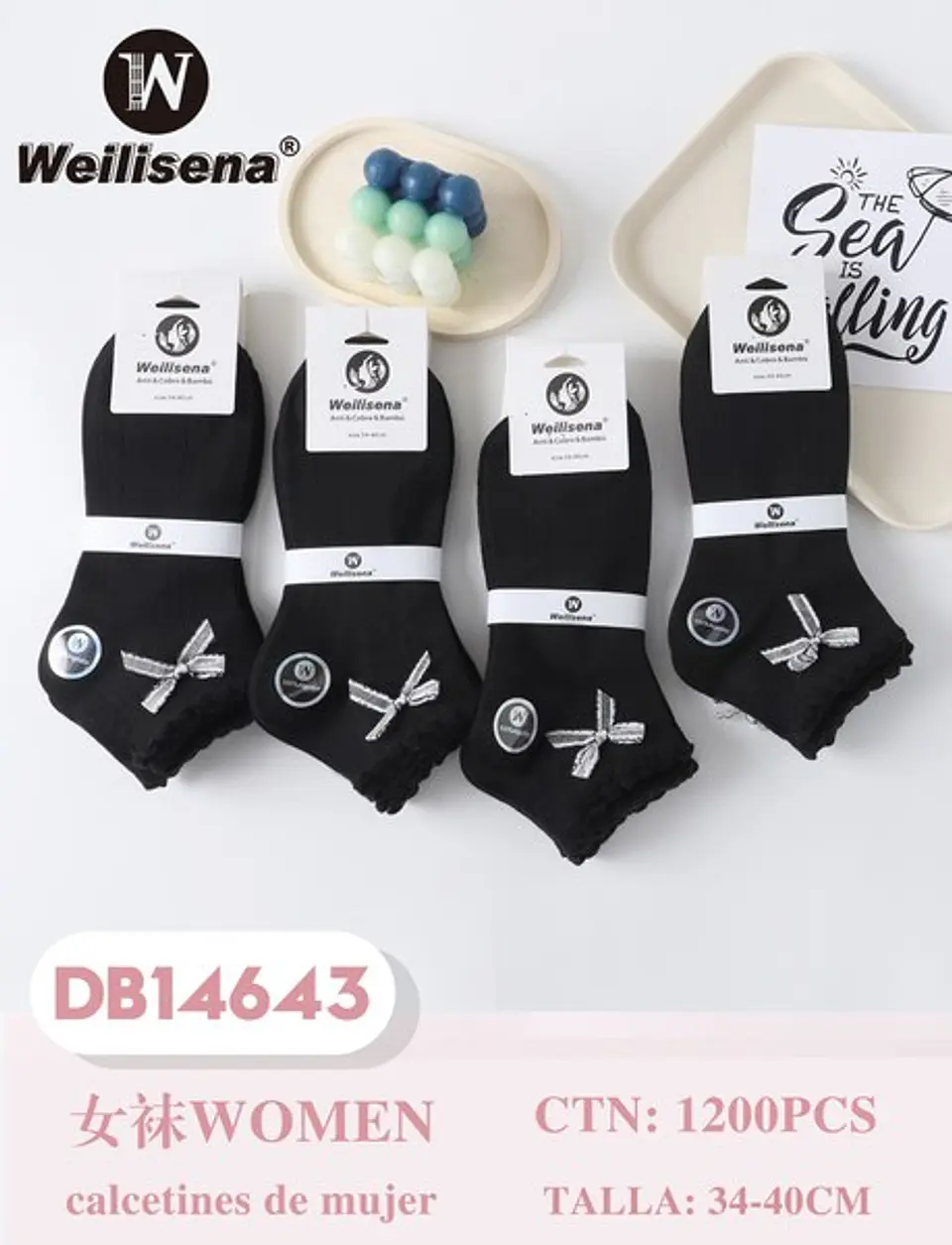 DOCENA CALCETA DAMA DB14643 2