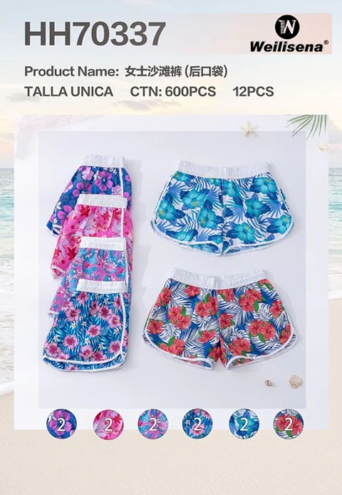 DOCENA DE SHORT DE PLAYA MUJER HH70337