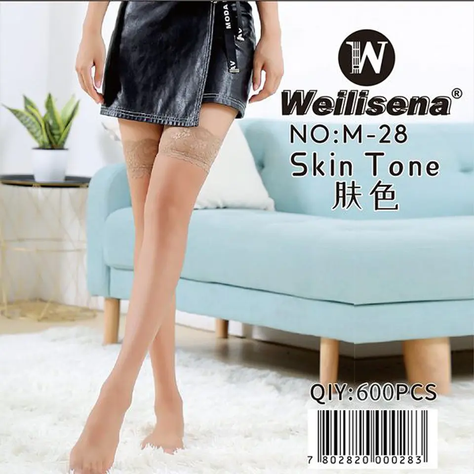 DOCENA DE MEDIA PANTY CON ENCAJE M-28 3