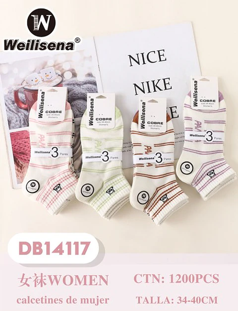 DOCENA DE CALCETAS DE DAMA DB14117
