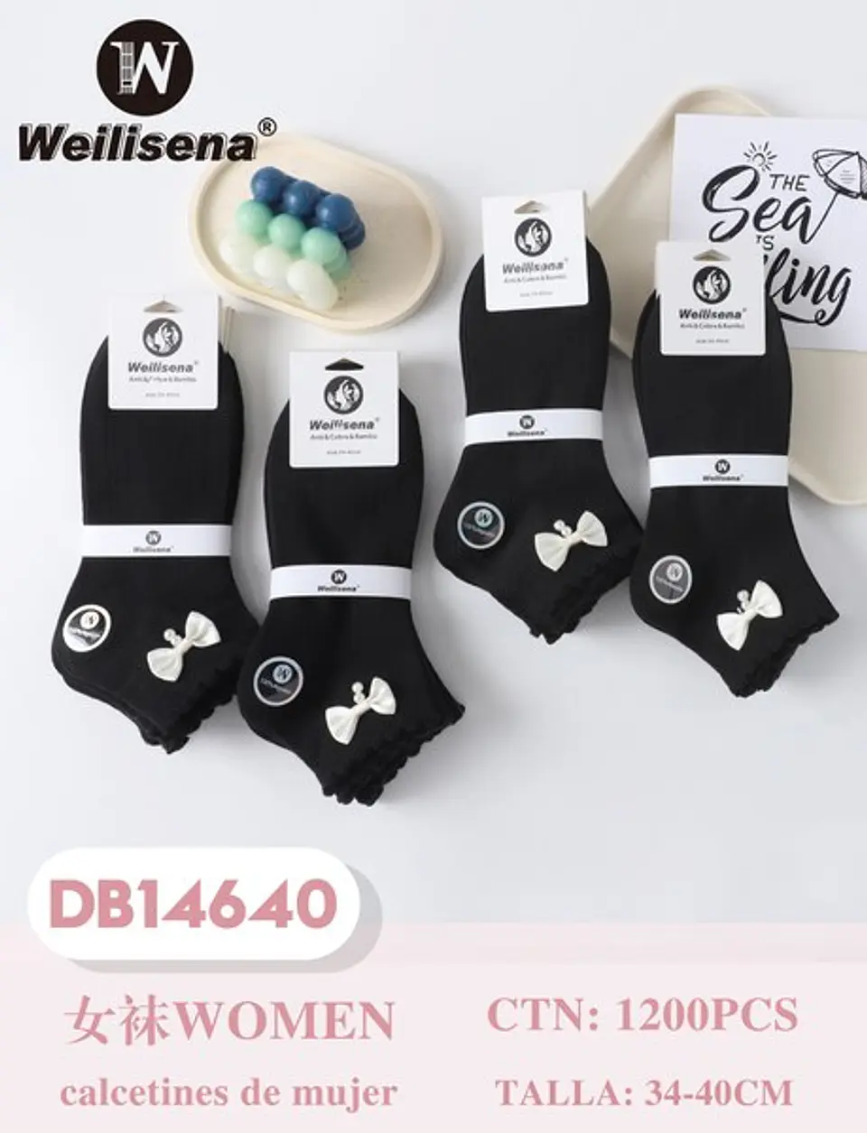 DOCENA DE CALCETAS DE DAMA DB14640 1