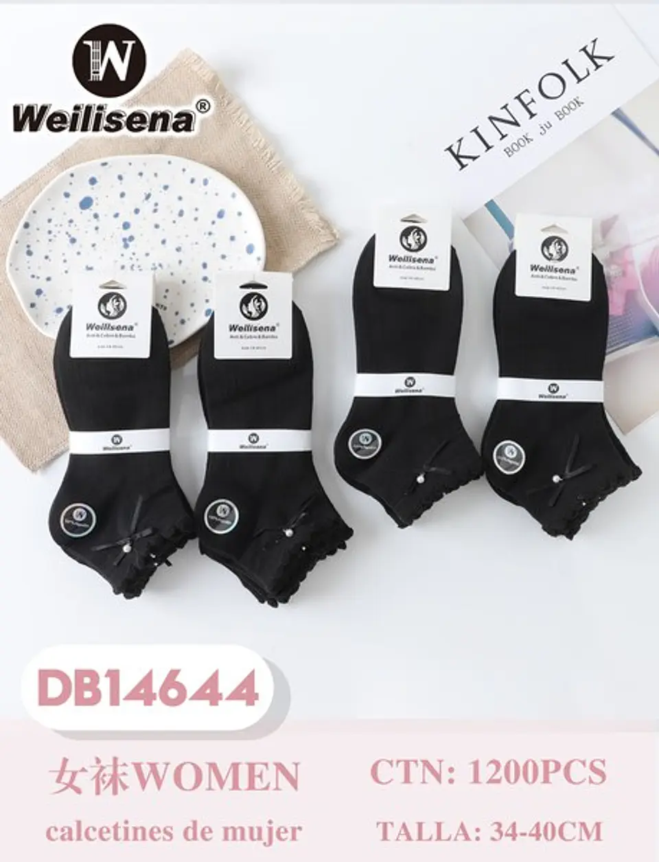 DOCENA DE CALCETAS DE MUJER DB14644 1