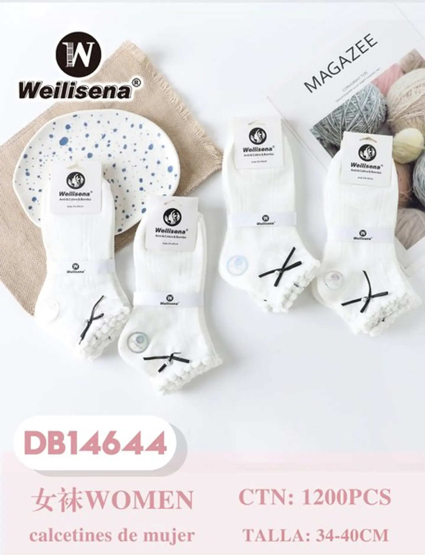 DOCENA DE CALCETAS DE MUJER DB14644 2