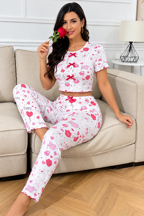 PIJAMA MUJER PANTALON + POLERA 60366