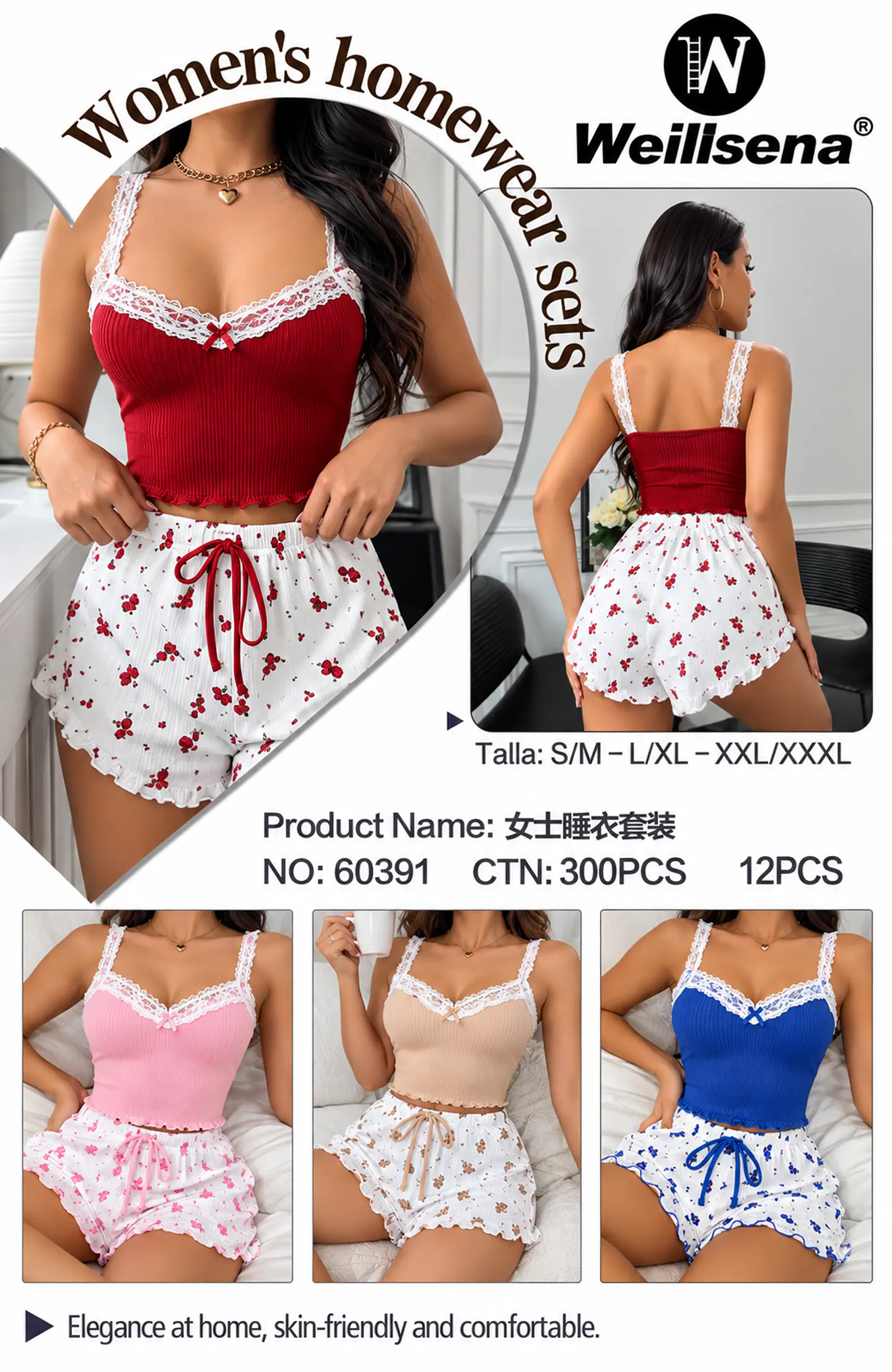 DOCENA DE PIJAMA 2PCS 60391 1