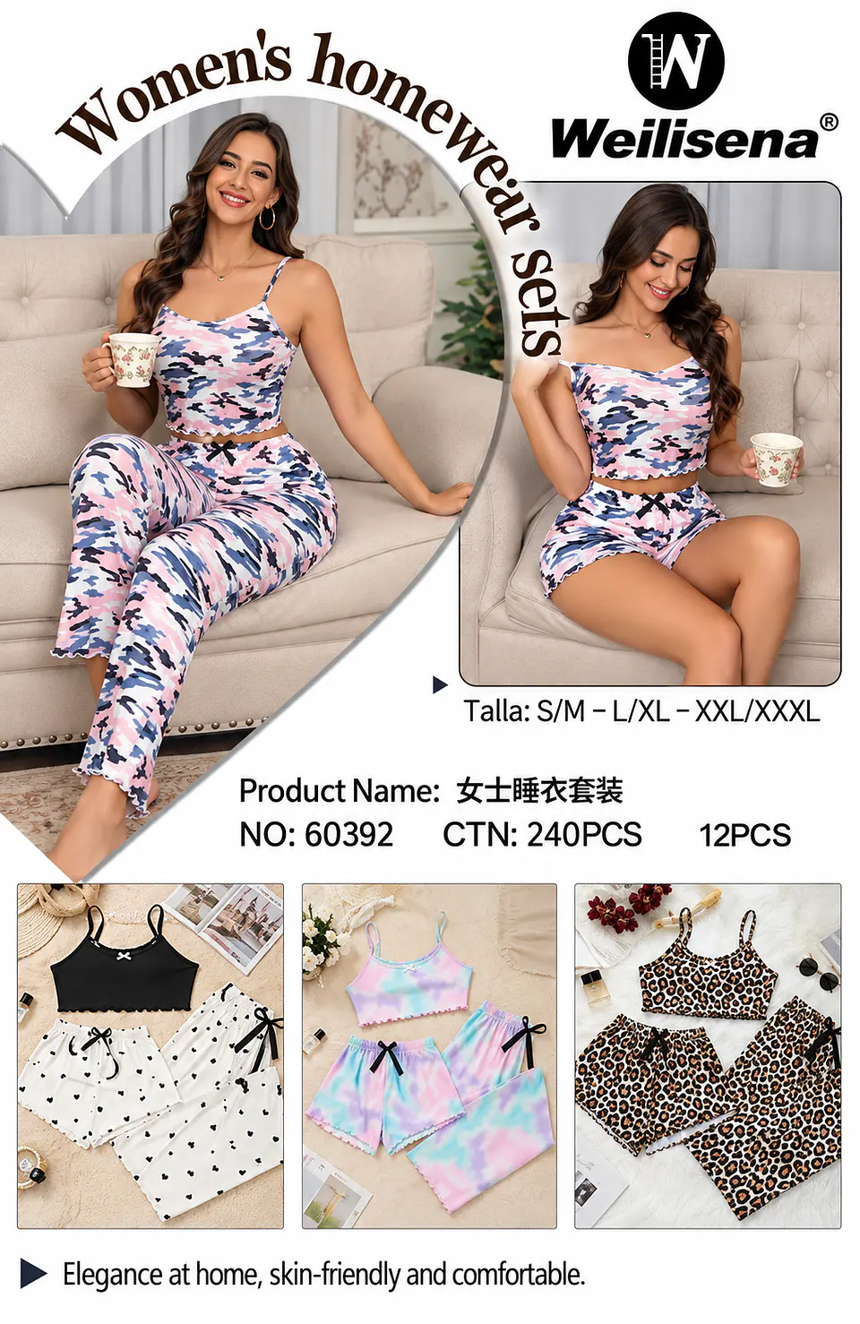 DOCENA DE PIJAMA 3PCS 60392 1