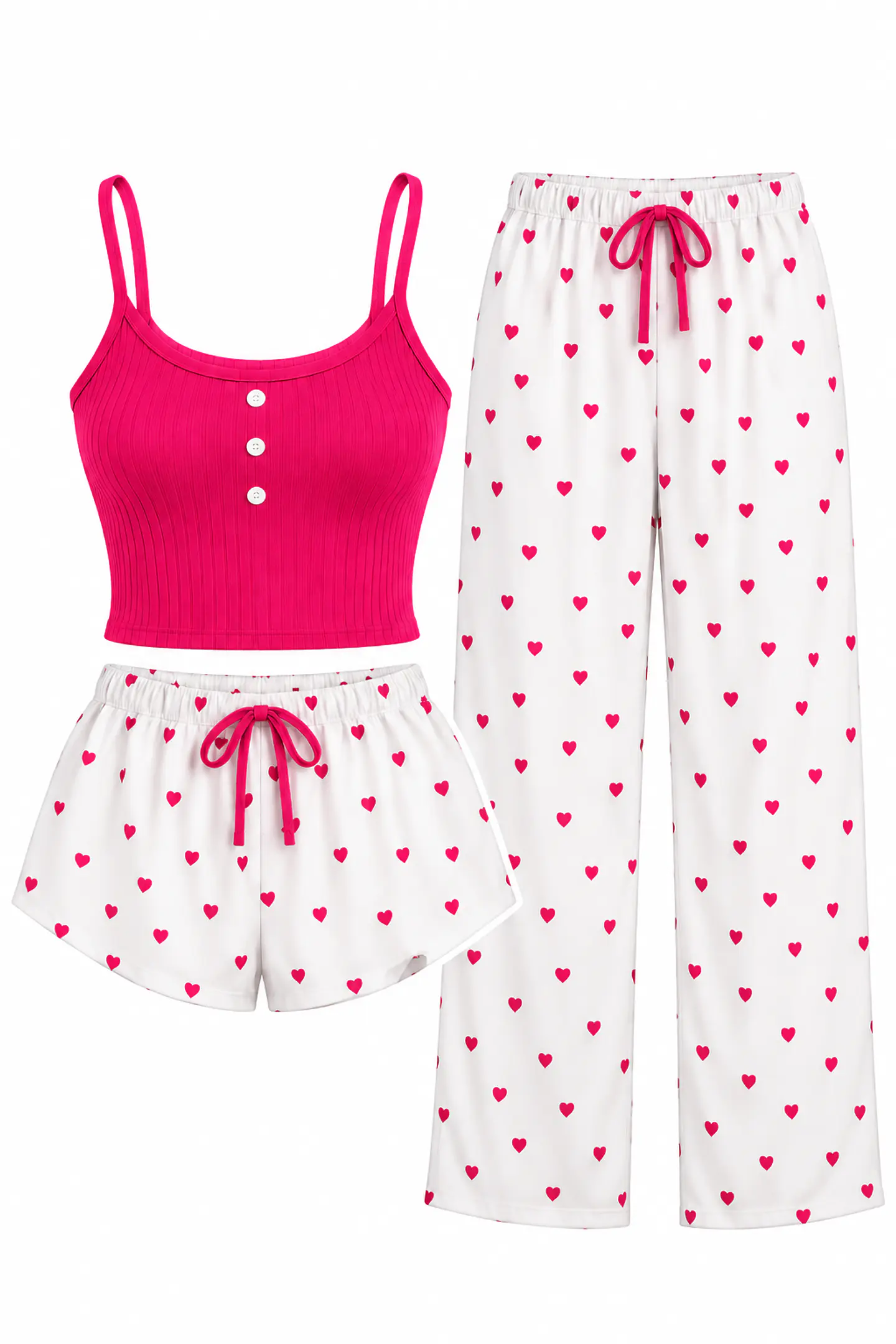 PIJAMA 3 PANTALON+SHORT+POLERA 60397 3