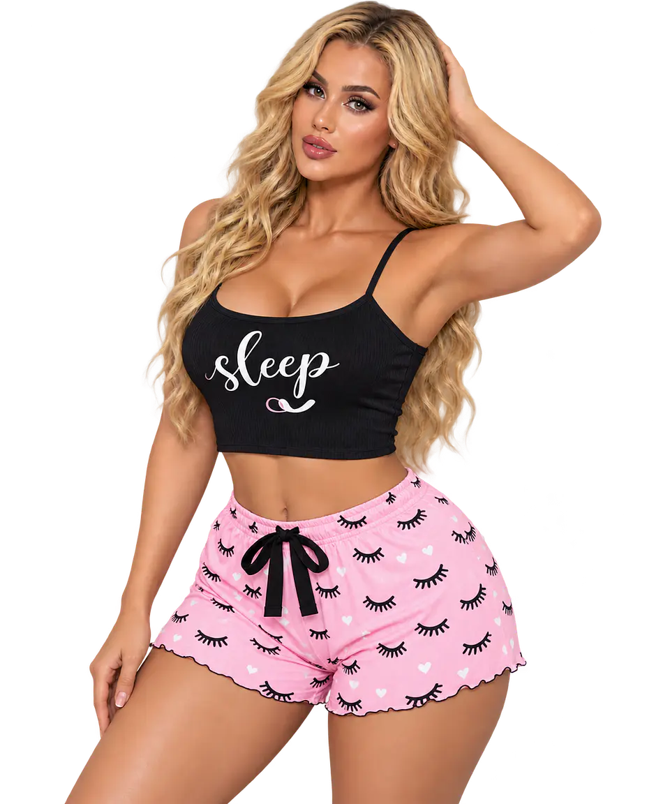 PIJAMA SHORT + POLERA 60401 2