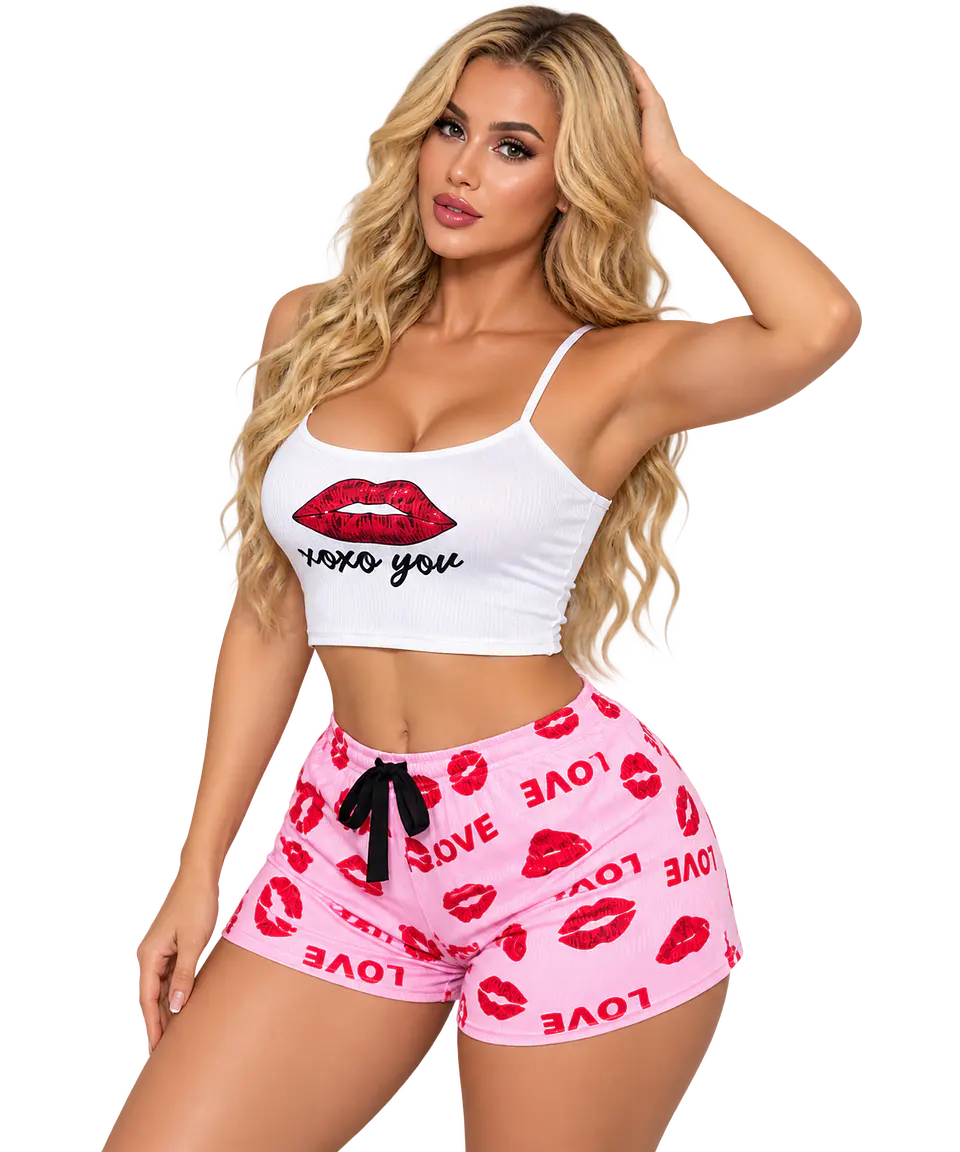 PIJAMA SHORT + POLERA 60401 3
