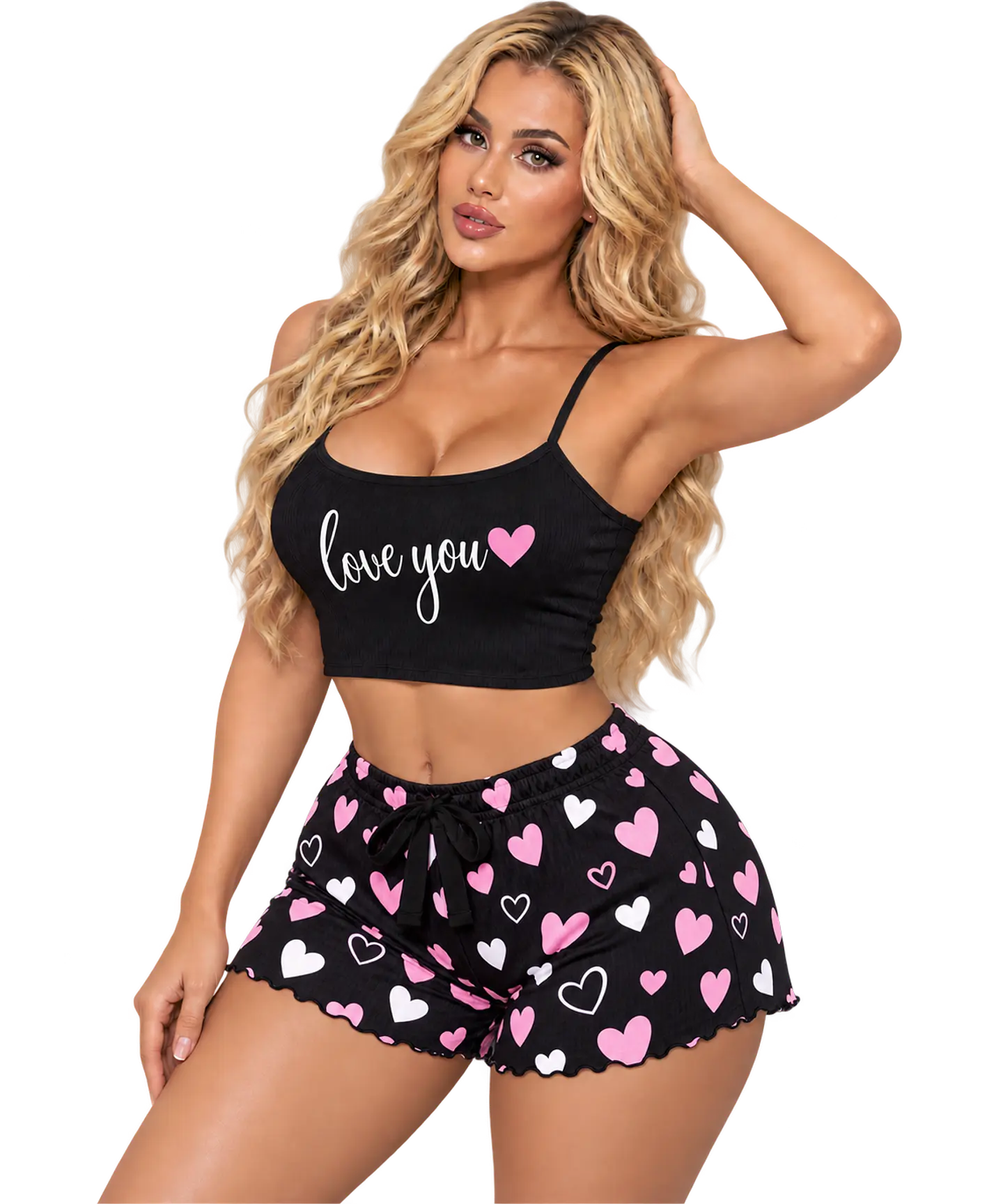 PIJAMA SHORT + POLERA 60401 4