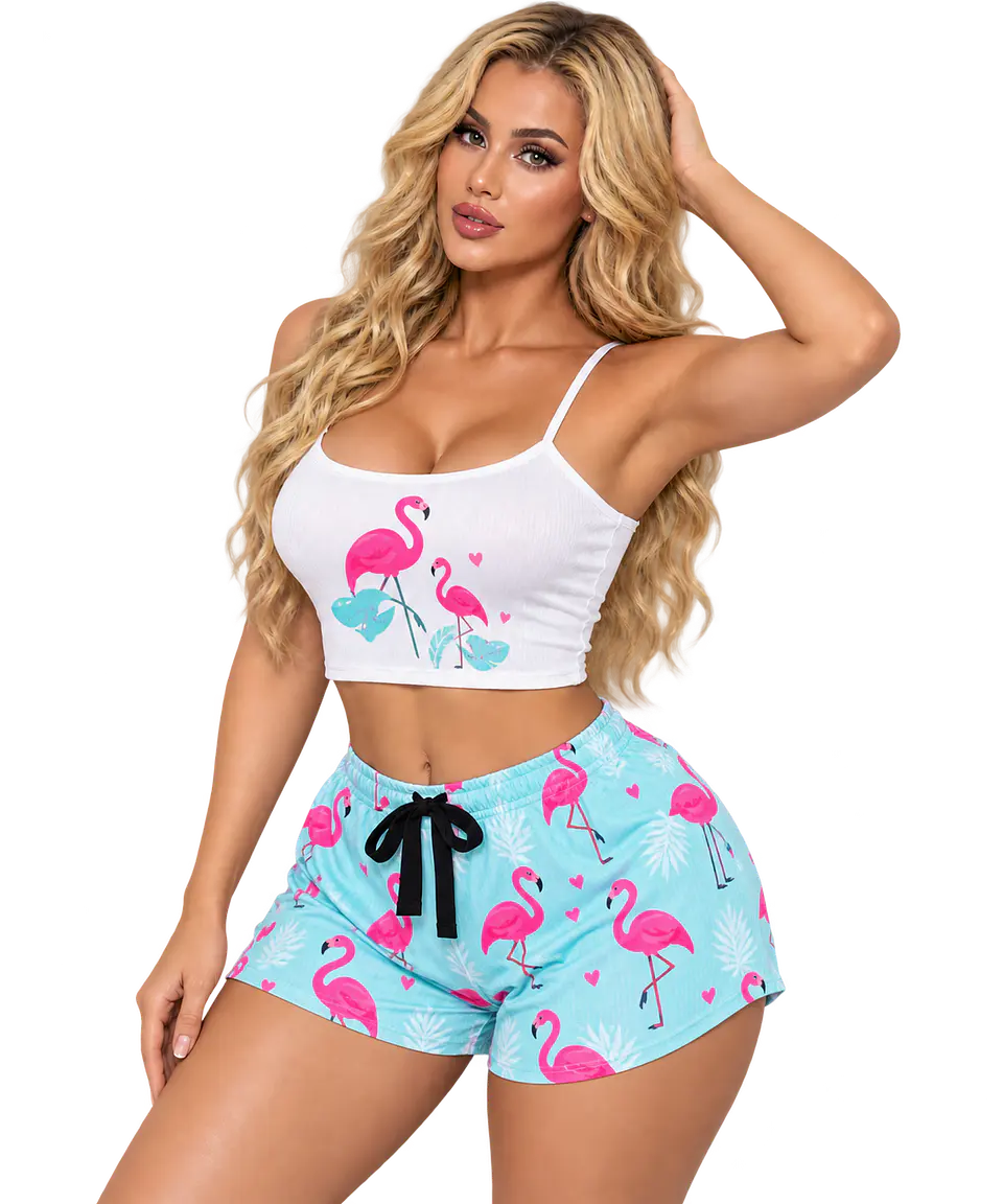 PIJAMA SHORT + POLERA 60401 5