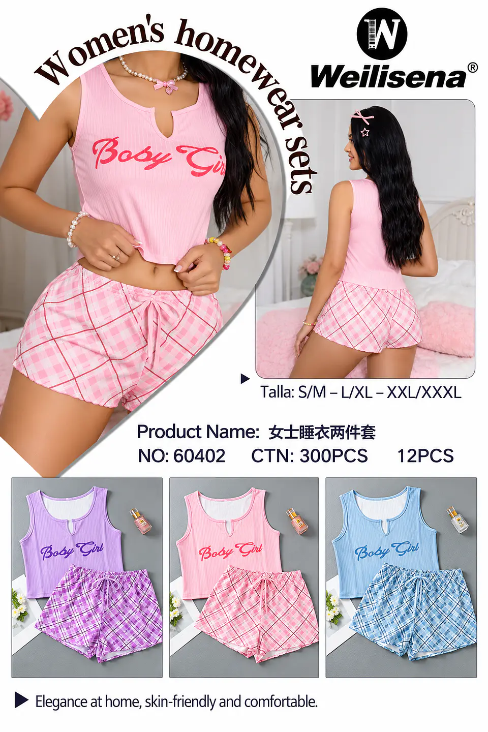 PIJAMA DE 2PCS SHORT + POLERA 60402 1