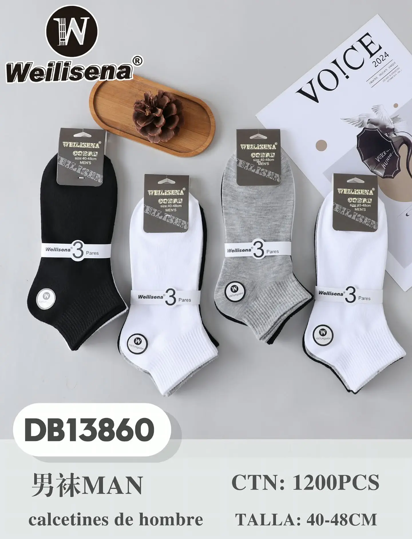 DOCENA DE CALCETINES PARA HOMBRE DB13860 3