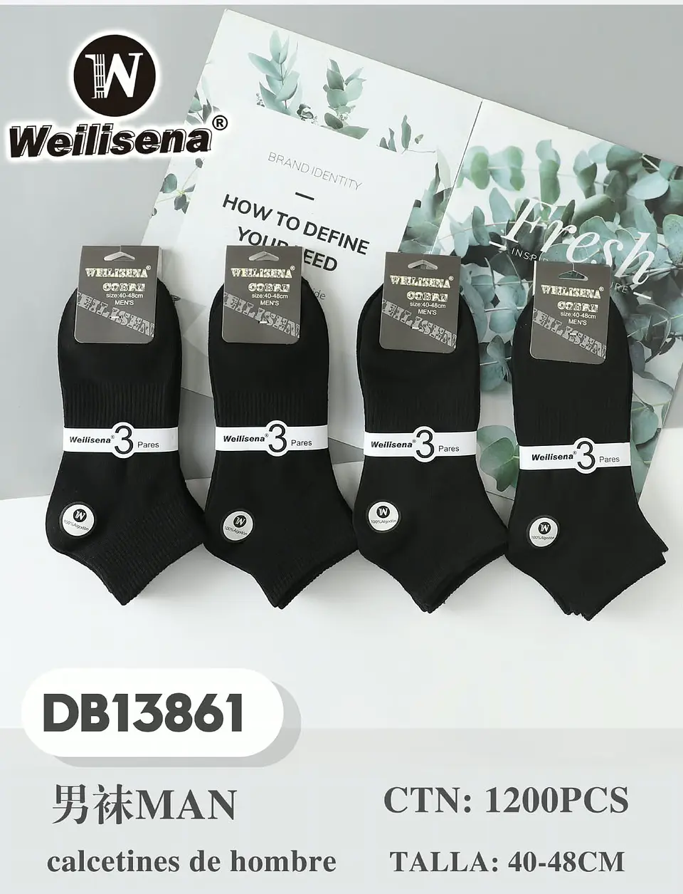 DOCENA DE CALCETINES PARA HOMBRE DB13861 1
