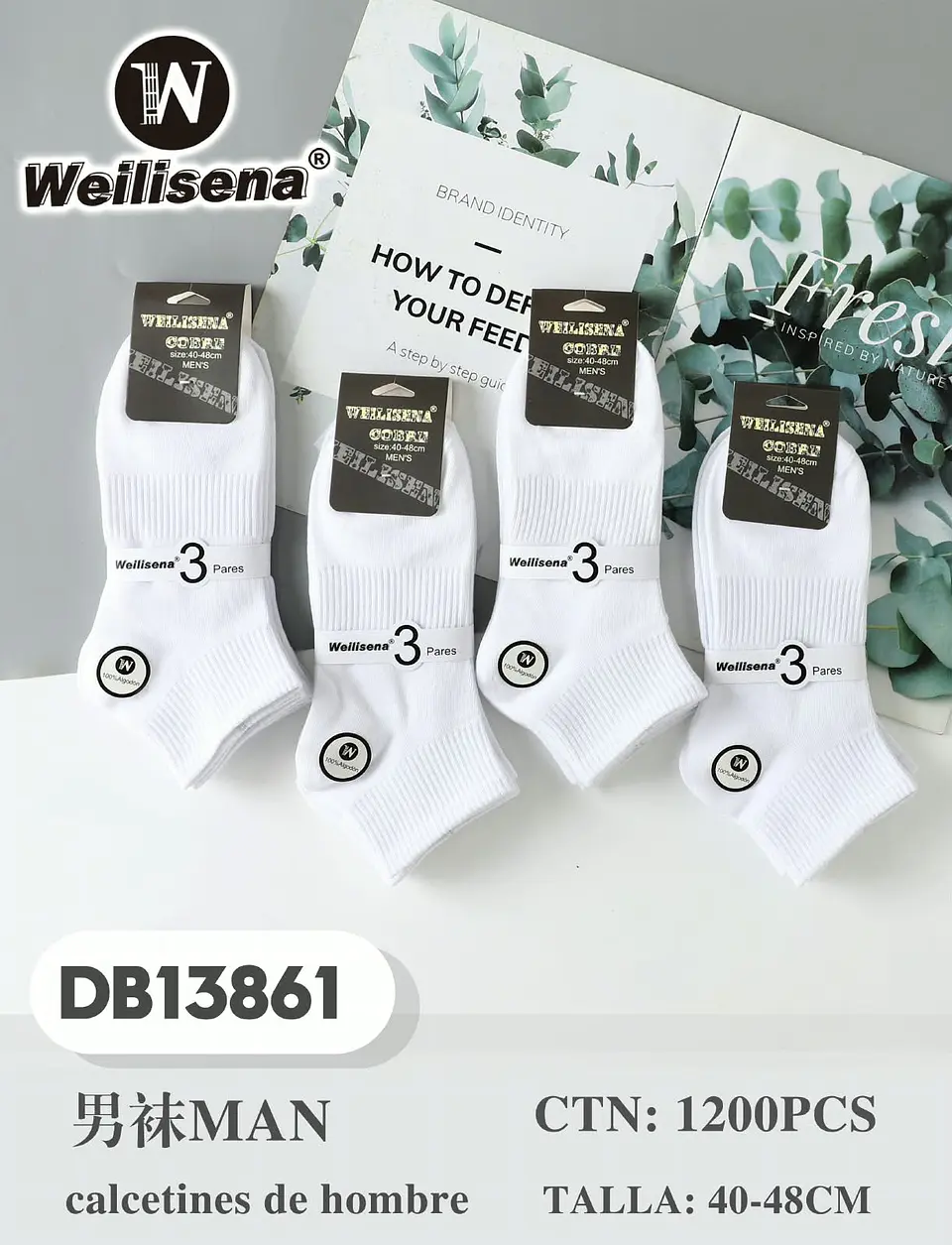 DOCENA DE CALCETINES PARA HOMBRE DB13861 2