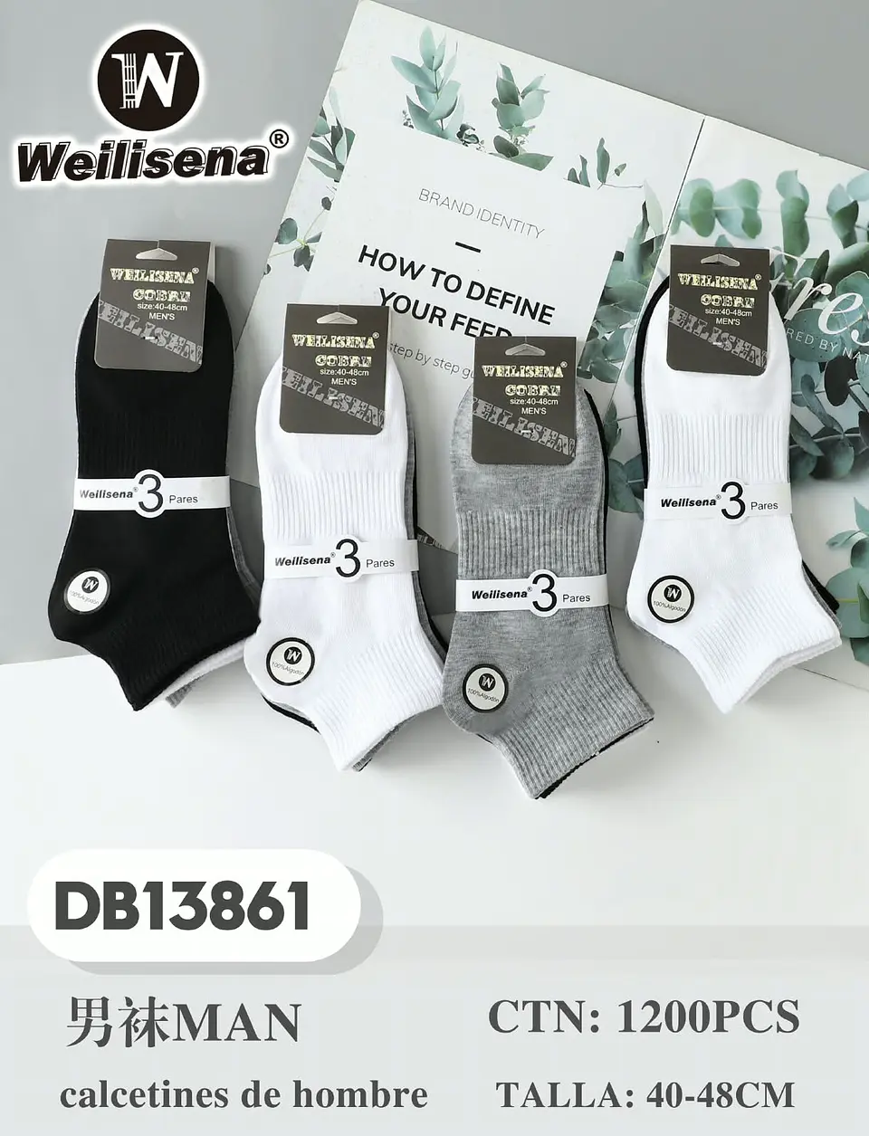 DOCENA DE CALCETINES PARA HOMBRE DB13861 3