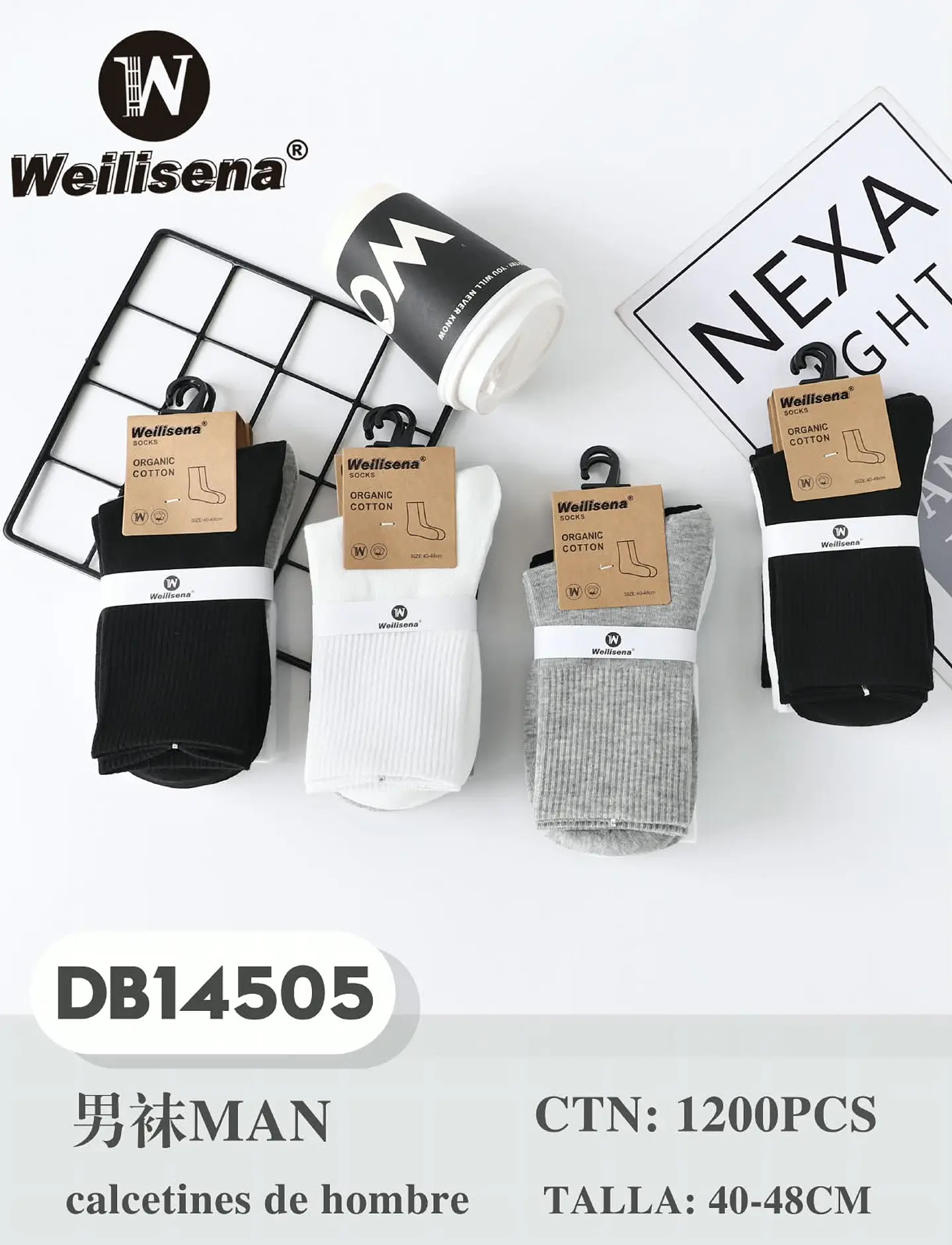 DOCENA DE CALCETINES PARA HOMBRE DB14505 1