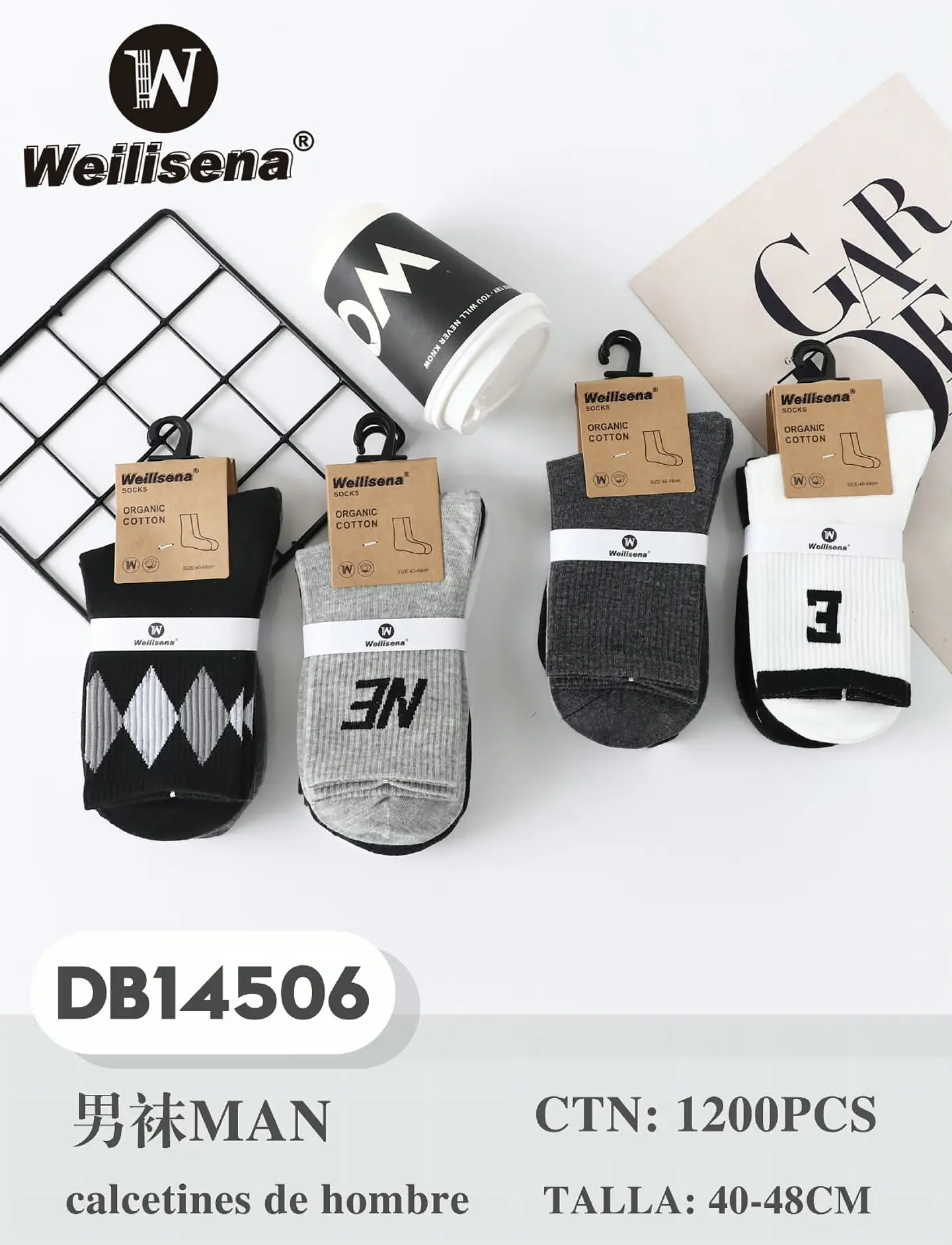 DOCENA DE CALCETINES PARA HOMBRE DB14506 1