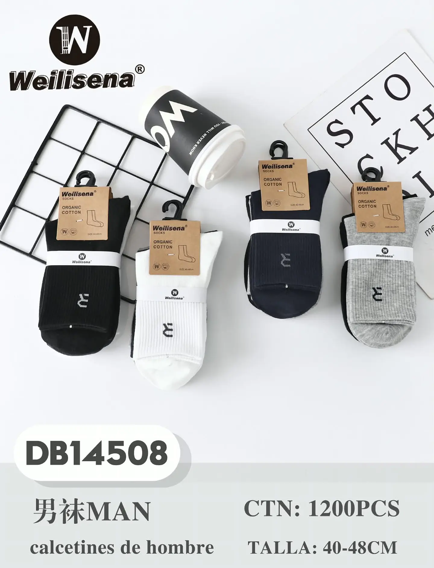 DOCENA DE CALCETINES PARA CABALLERO DB14508 1