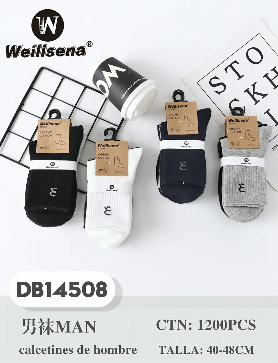 DOCENA DE CALCETINES PARA CABALLERO DB14508 1