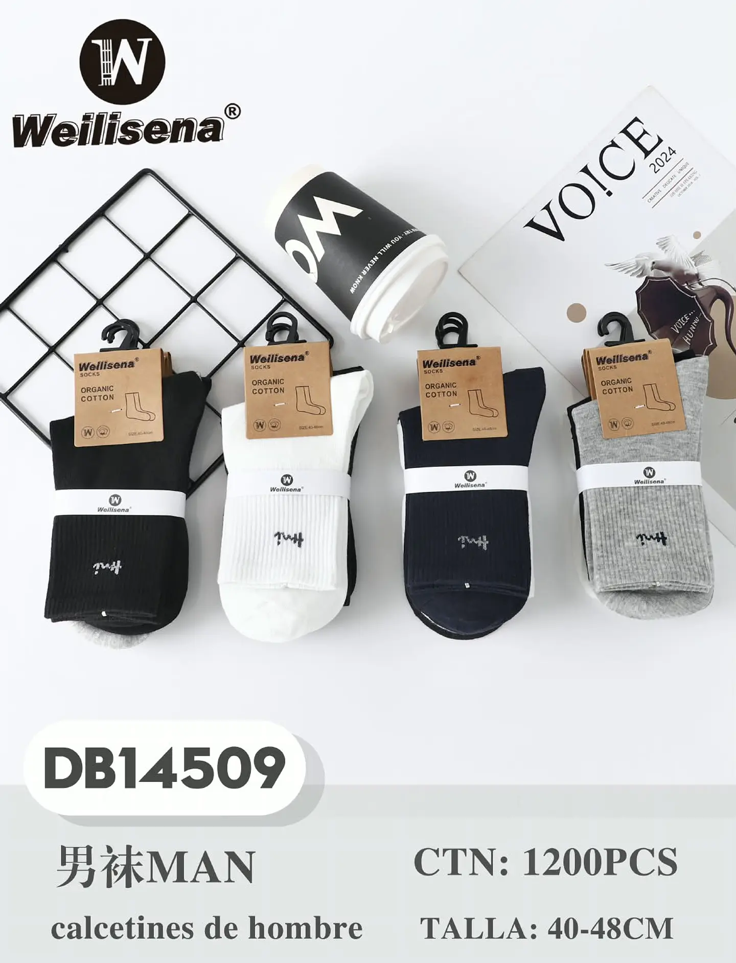 DOCENA DE CALCETINES PARA HOMBRE DB14509 1