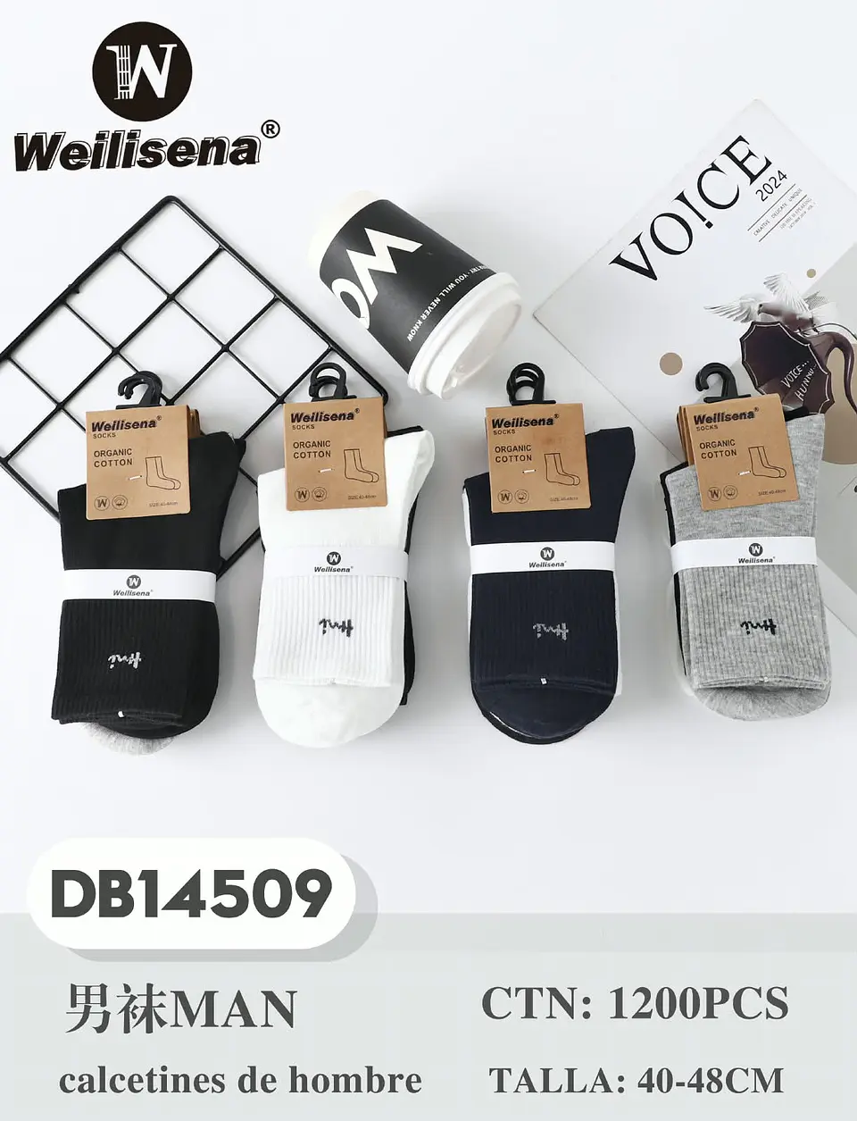DOCENA DE CALCETINES PARA HOMBRE DB14509 1