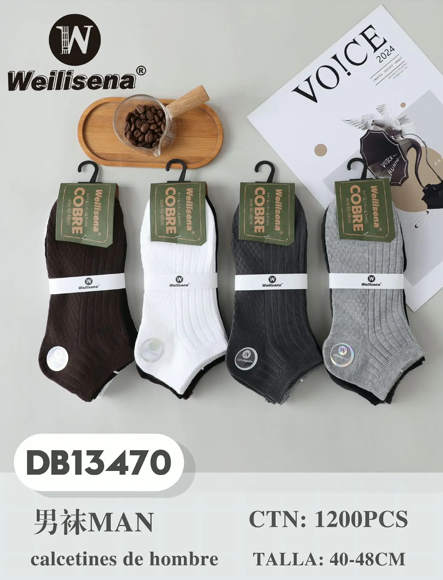 DOCENA DE CALCETINES PARA HOMBRE DB13470 1
