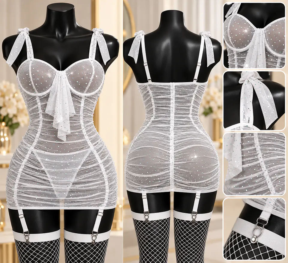 VESTIDO LENCERIA 60465 3