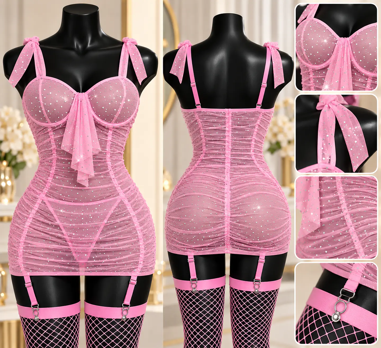 VESTIDO LENCERIA 60465 5